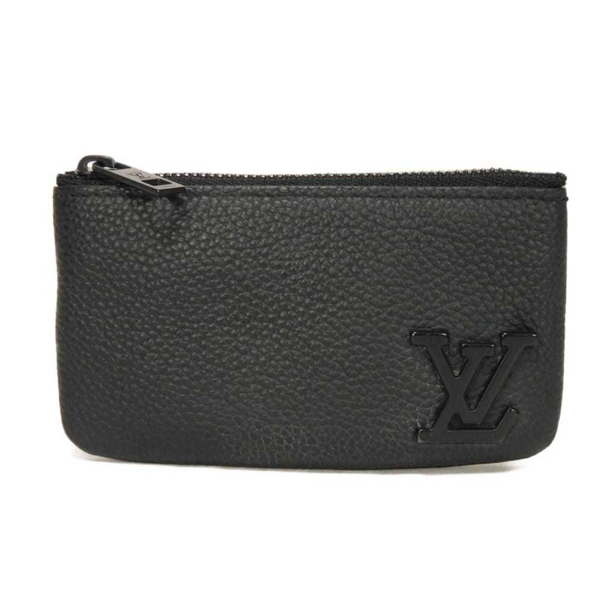 Louis Vuitton Noir Leather Coin Purse/Coin Case