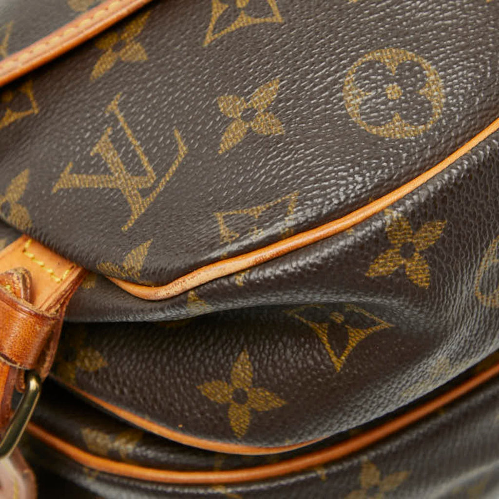 Louis Vuitton Brown Pvc Leather Shoulder Bag