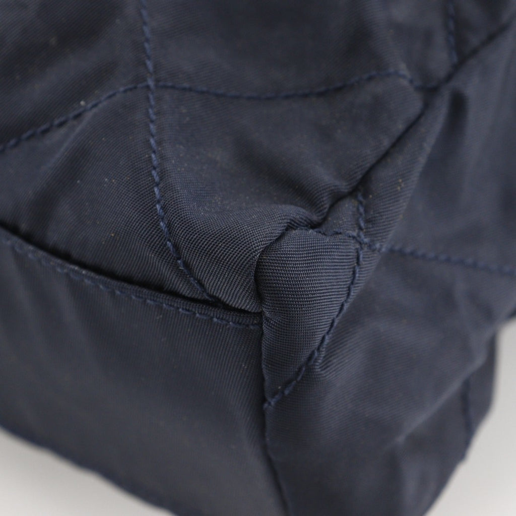 Prada Navy Nylon Shoulder Bag