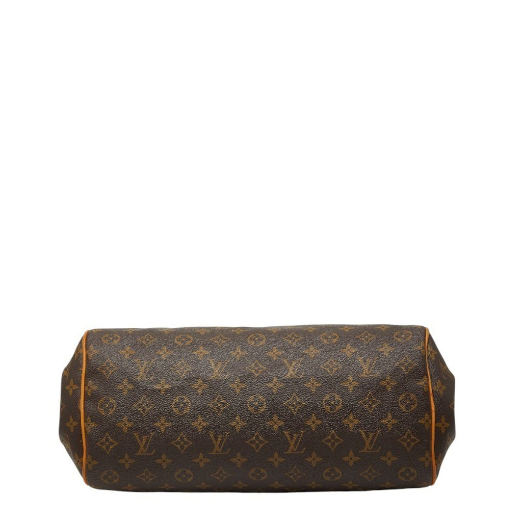 Louis Vuitton Brown Pvc Leather Handbag Shoulder Bag