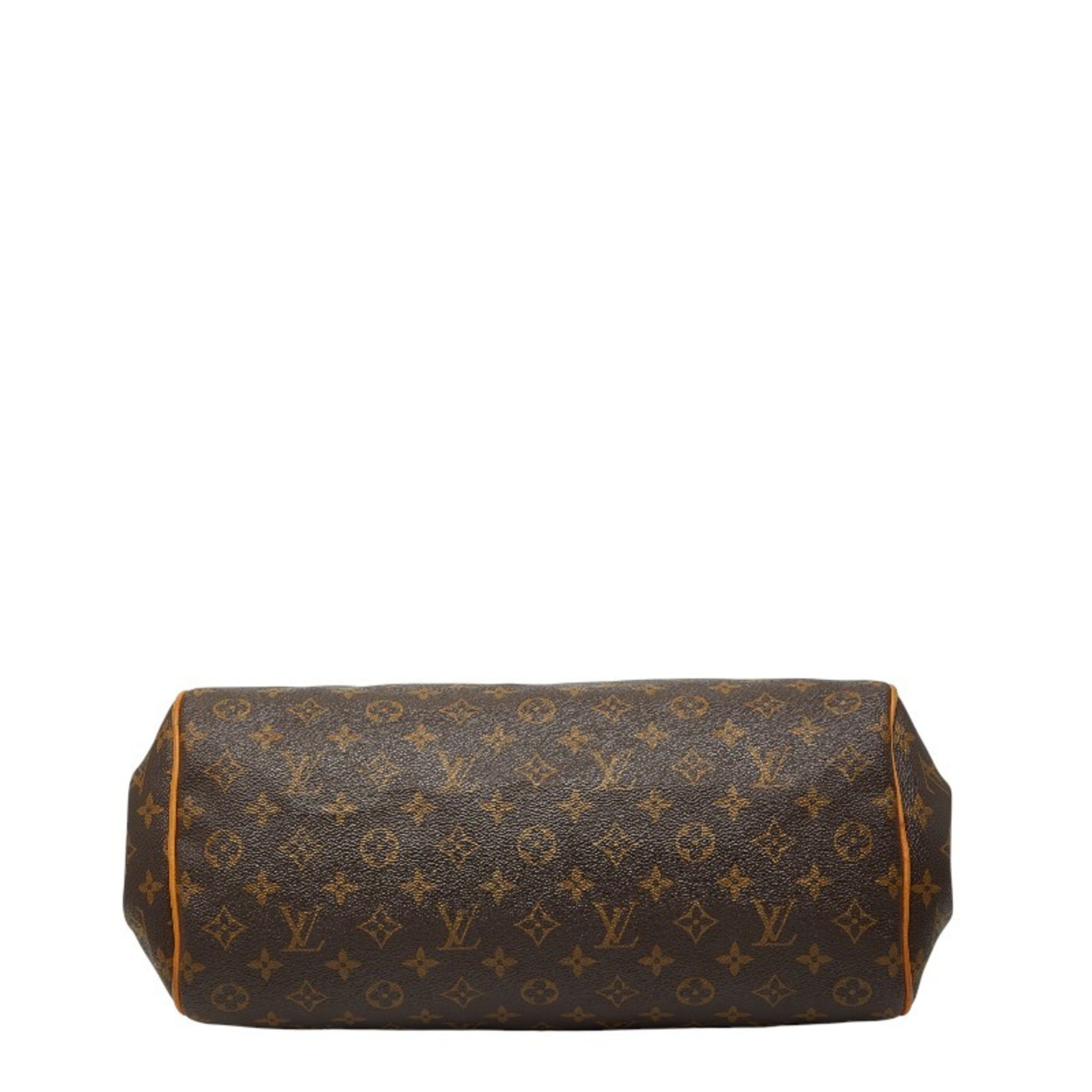 Louis Vuitton Brown Pvc Leather Handbag Shoulder Bag
