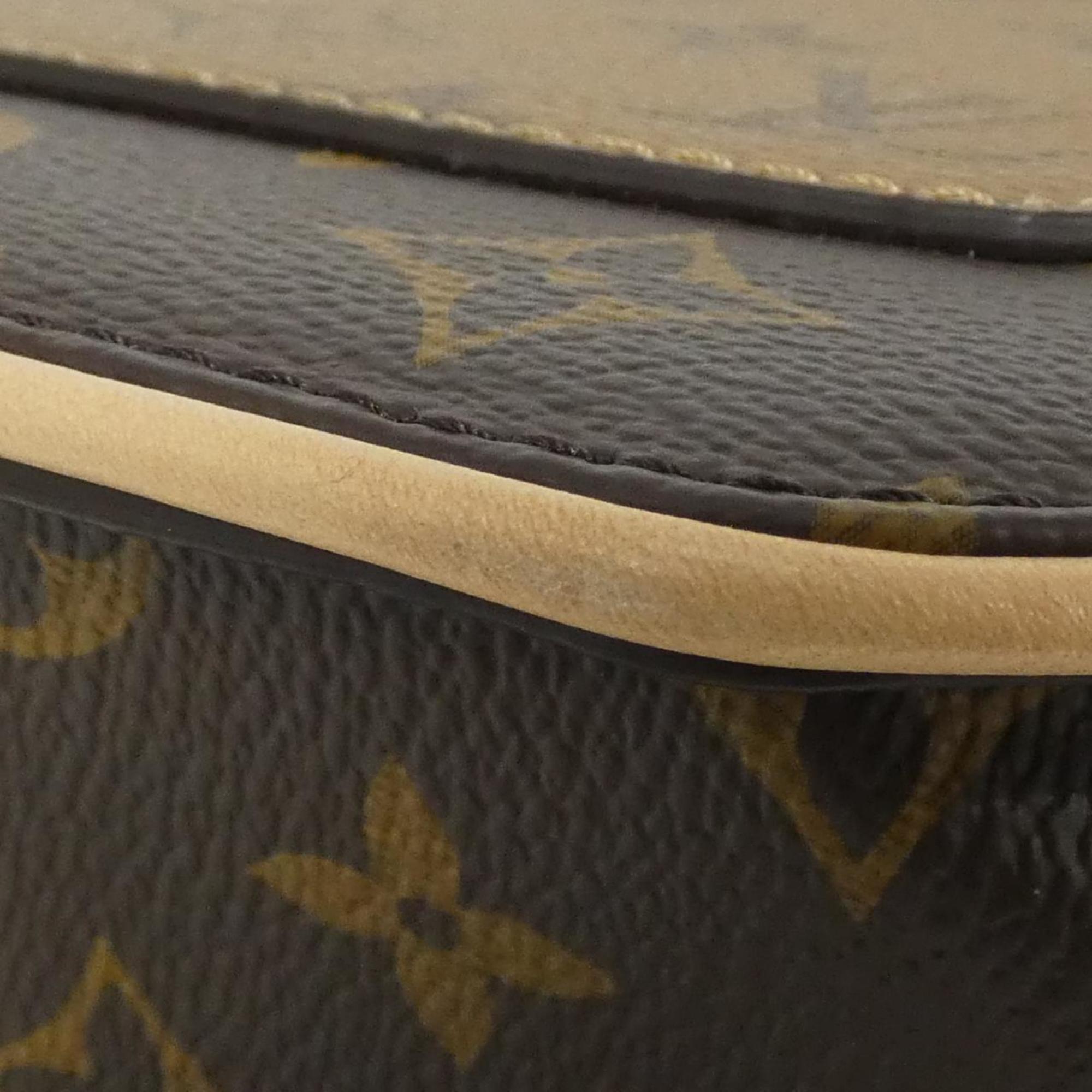 Louis Vuitton Brown Coated Canvas Shoulder Bag