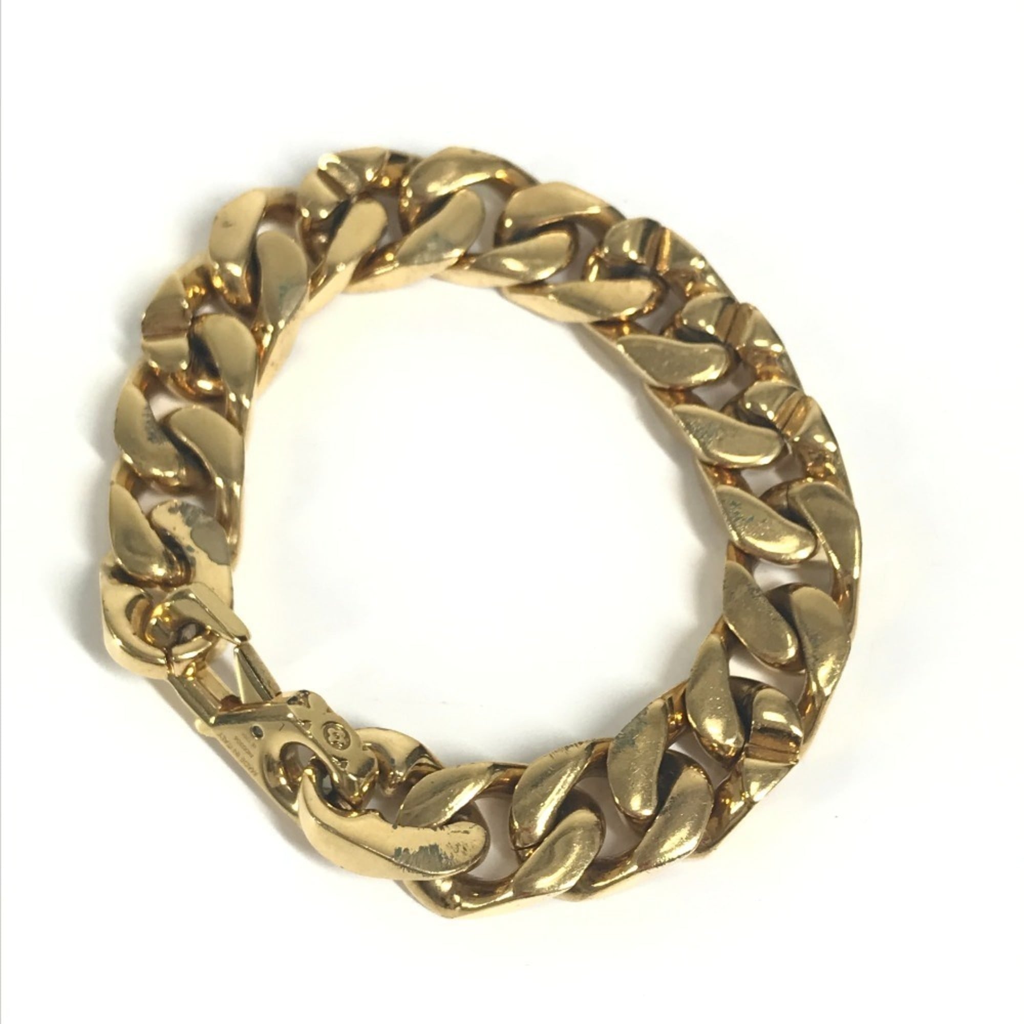 Louis Vuitton Monogram Gold Metal Charm Bracelet