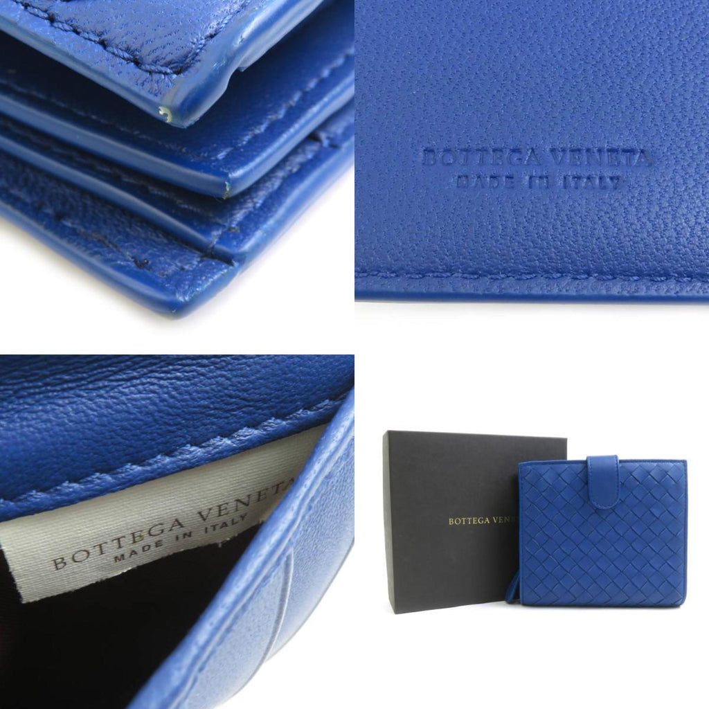 Bottega Veneta Blue Leather Wallet (Bi-Fold)