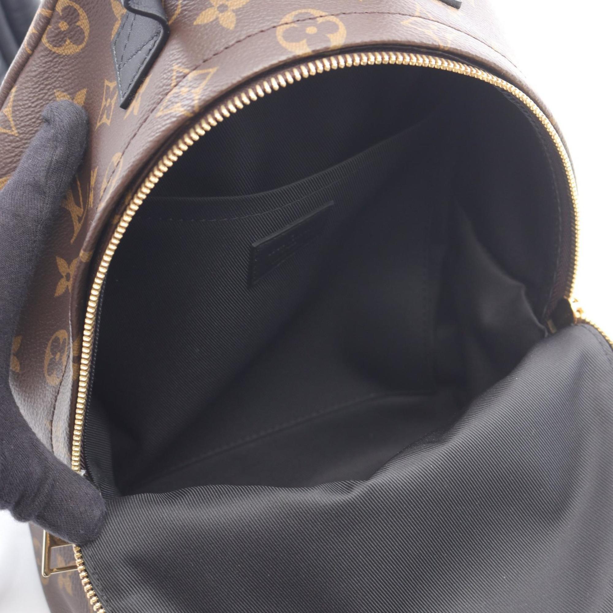 Louis Vuitton Black Brown Monogram Coated Canvas Backpack