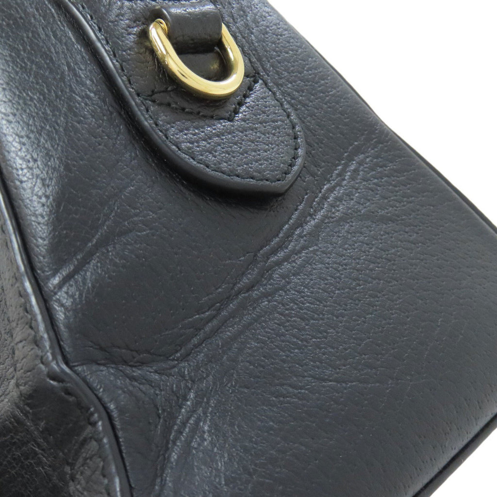 Gucci Black Leather Handbag (Pre-Owned)