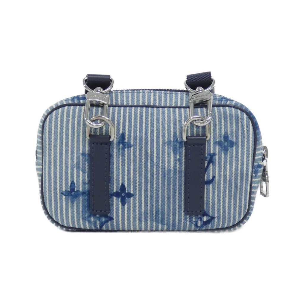 Louis Vuitton Navy Canvas Pochette Shoulder Bag