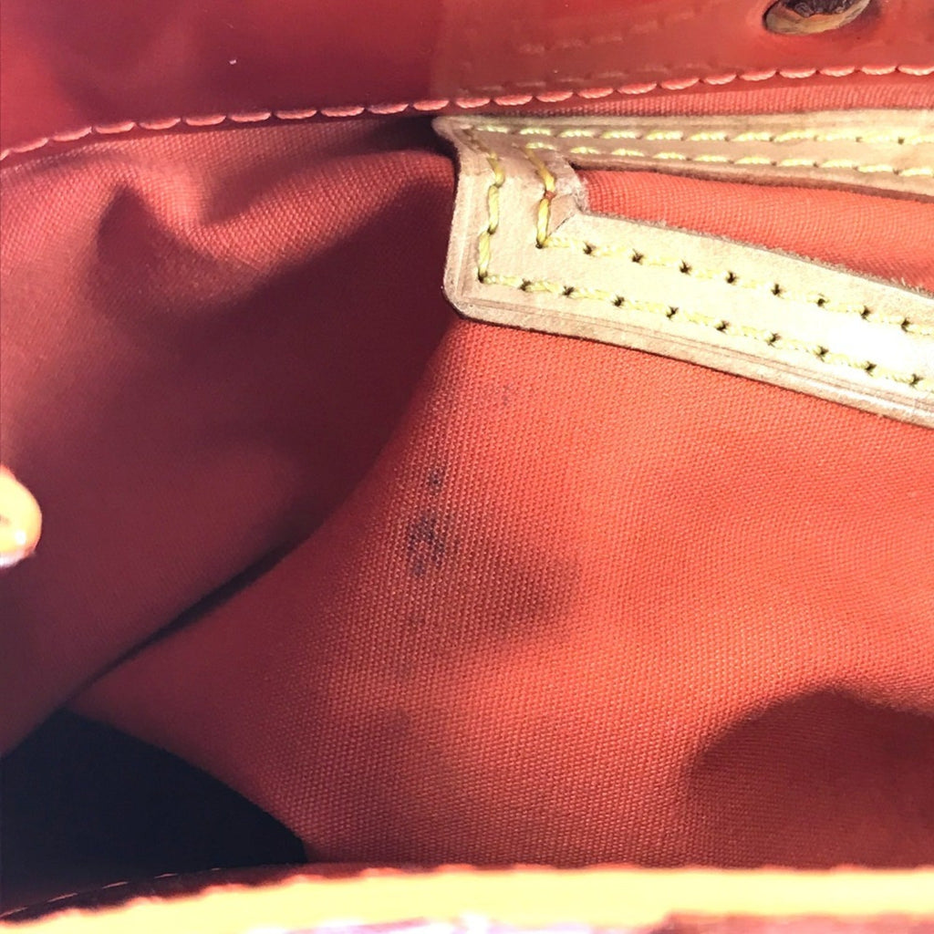 Louis Vuitton Orange Monogram Vernis Handbag Tote Bag
