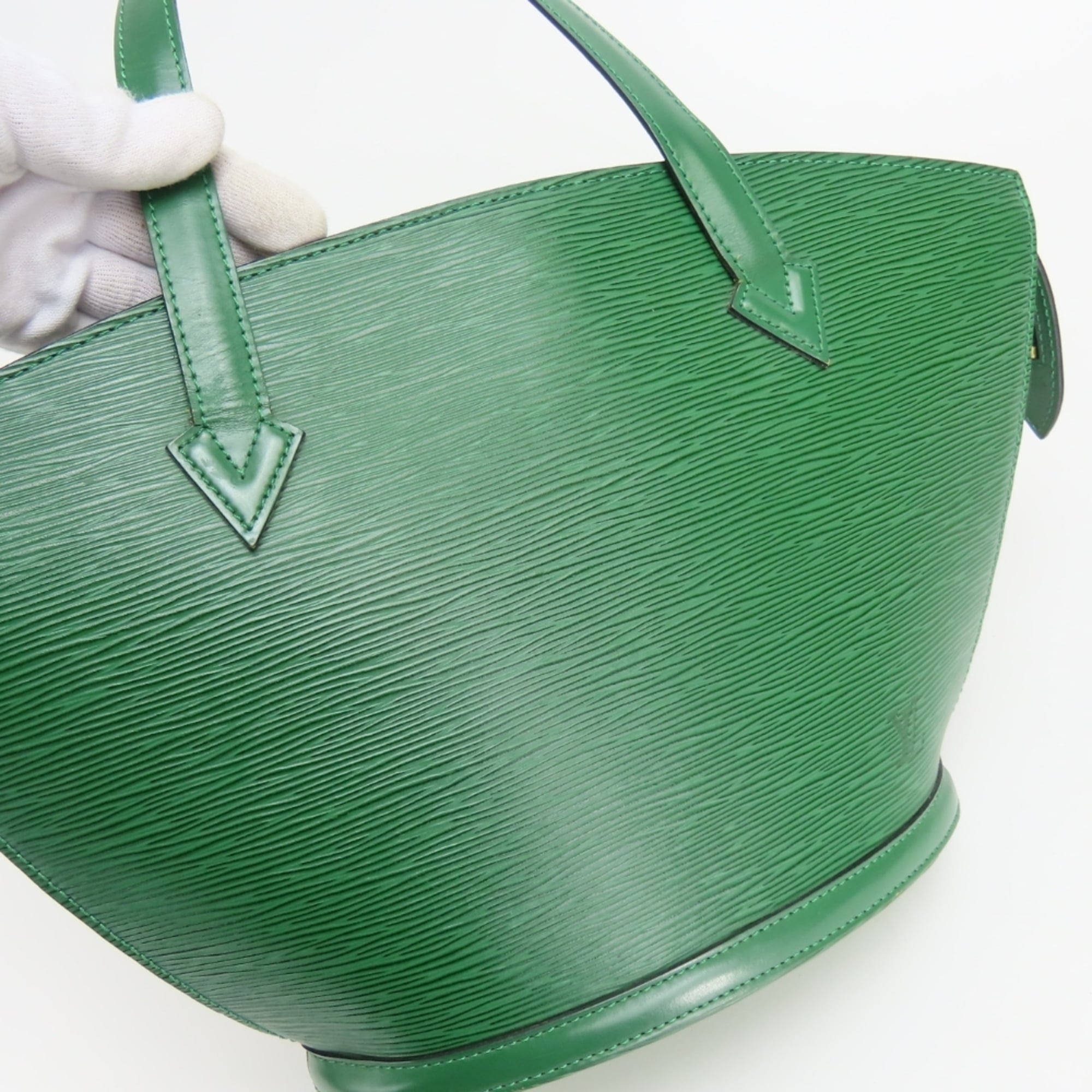 Louis Vuitton Borneo Green Epi Leather Tote Bag