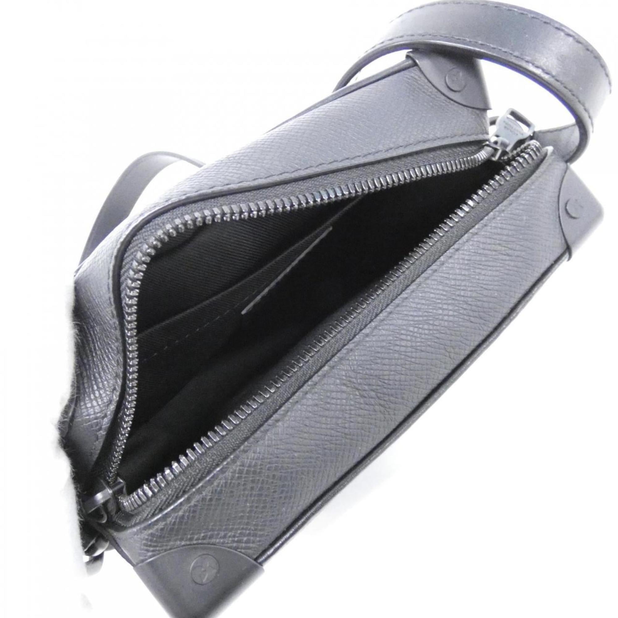 Louis Vuitton Black Leather Shoulder Bag