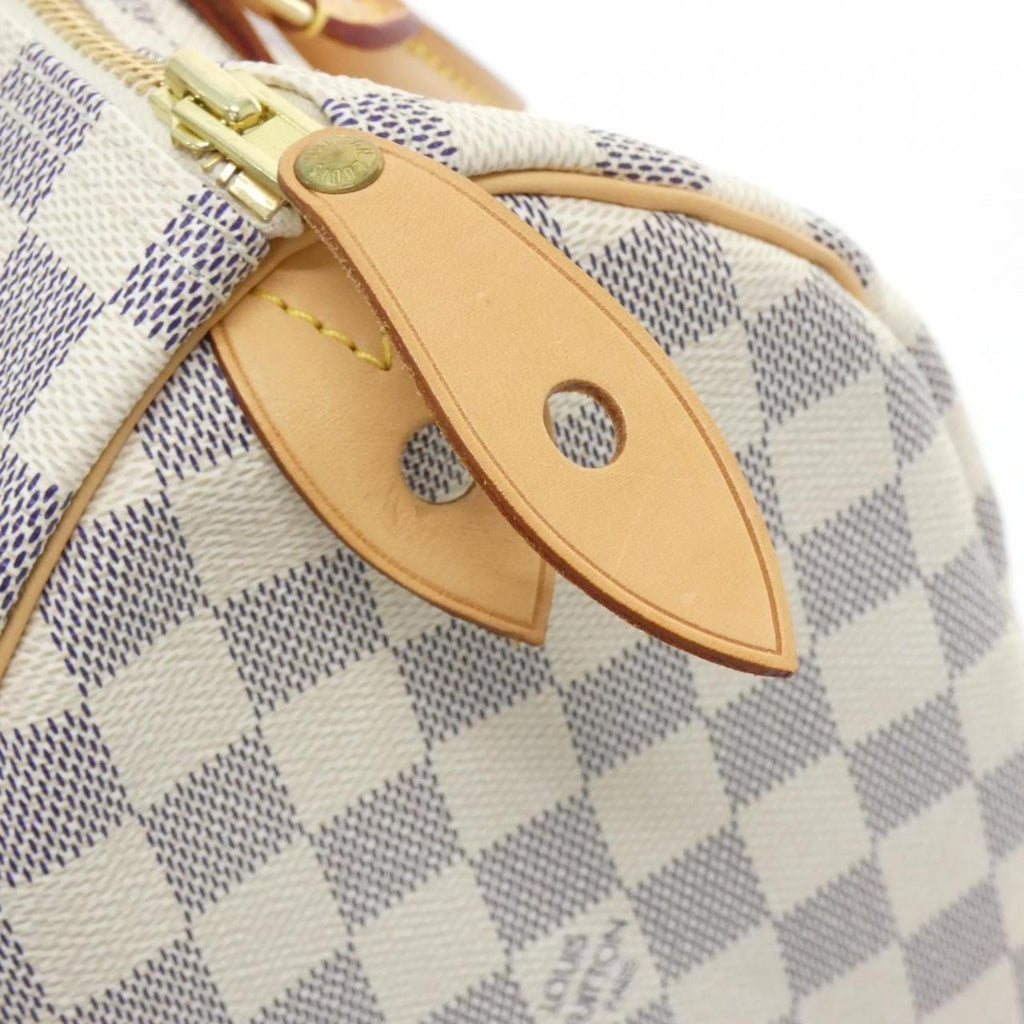 Louis Vuitton Azur Coated Canvas Boston Bag