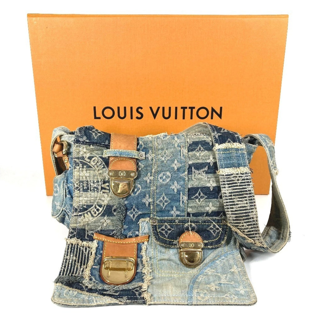 Louis Vuitton Monogram Denim Blue Monogram Denim Messenger Bag Shoulder Bag