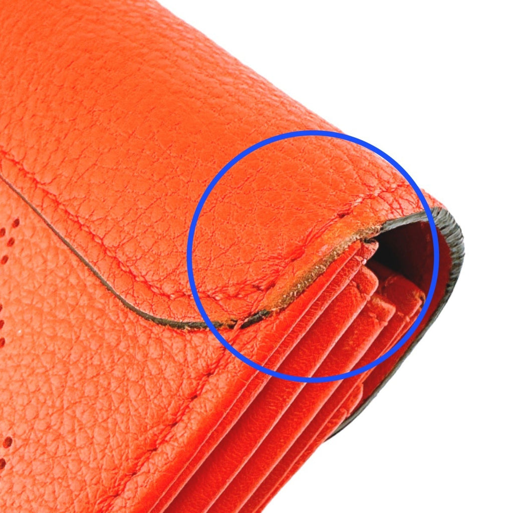 Louis Vuitton Corail Mahina Leather Long Wallet