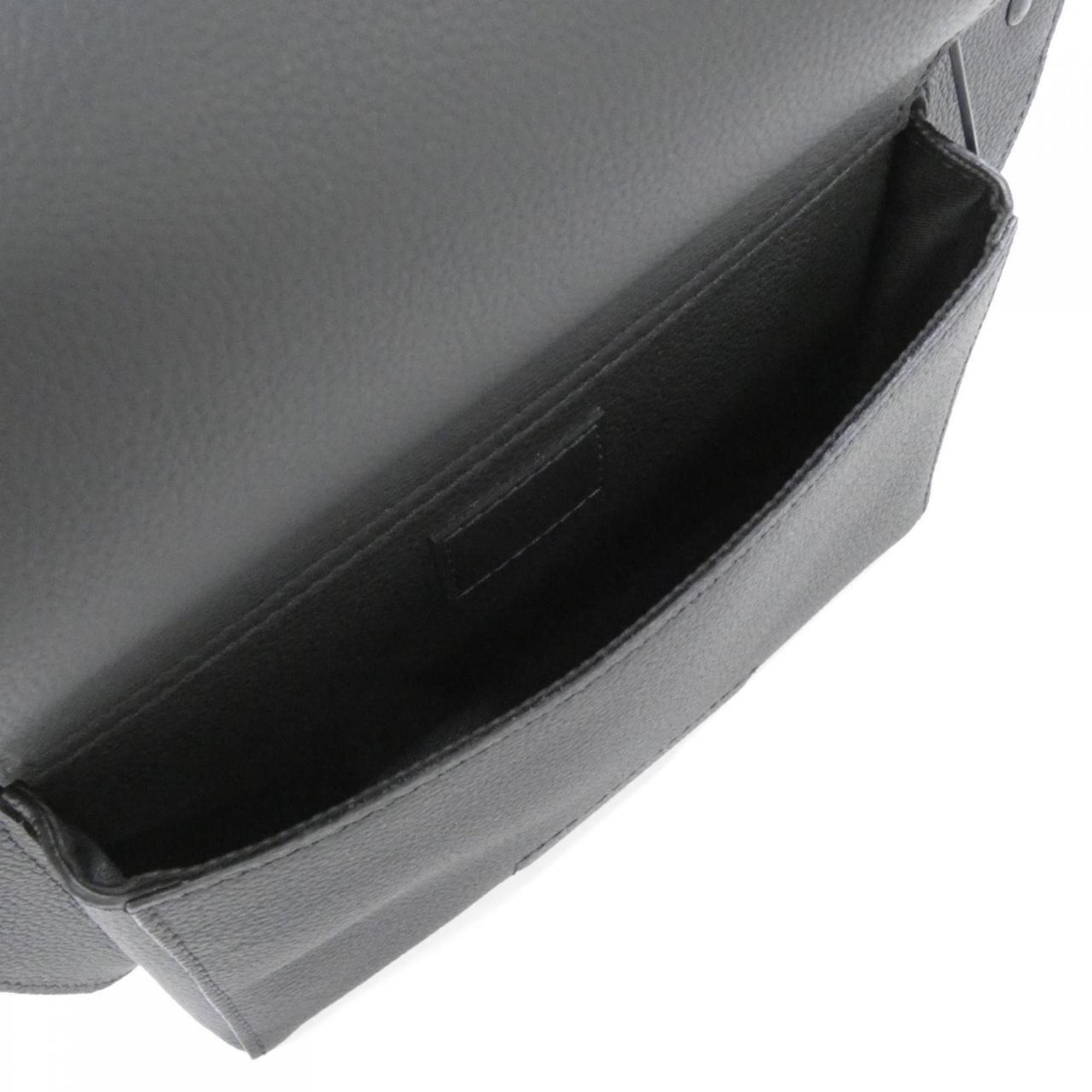 Louis Vuitton Black Leather Shoulder Bag