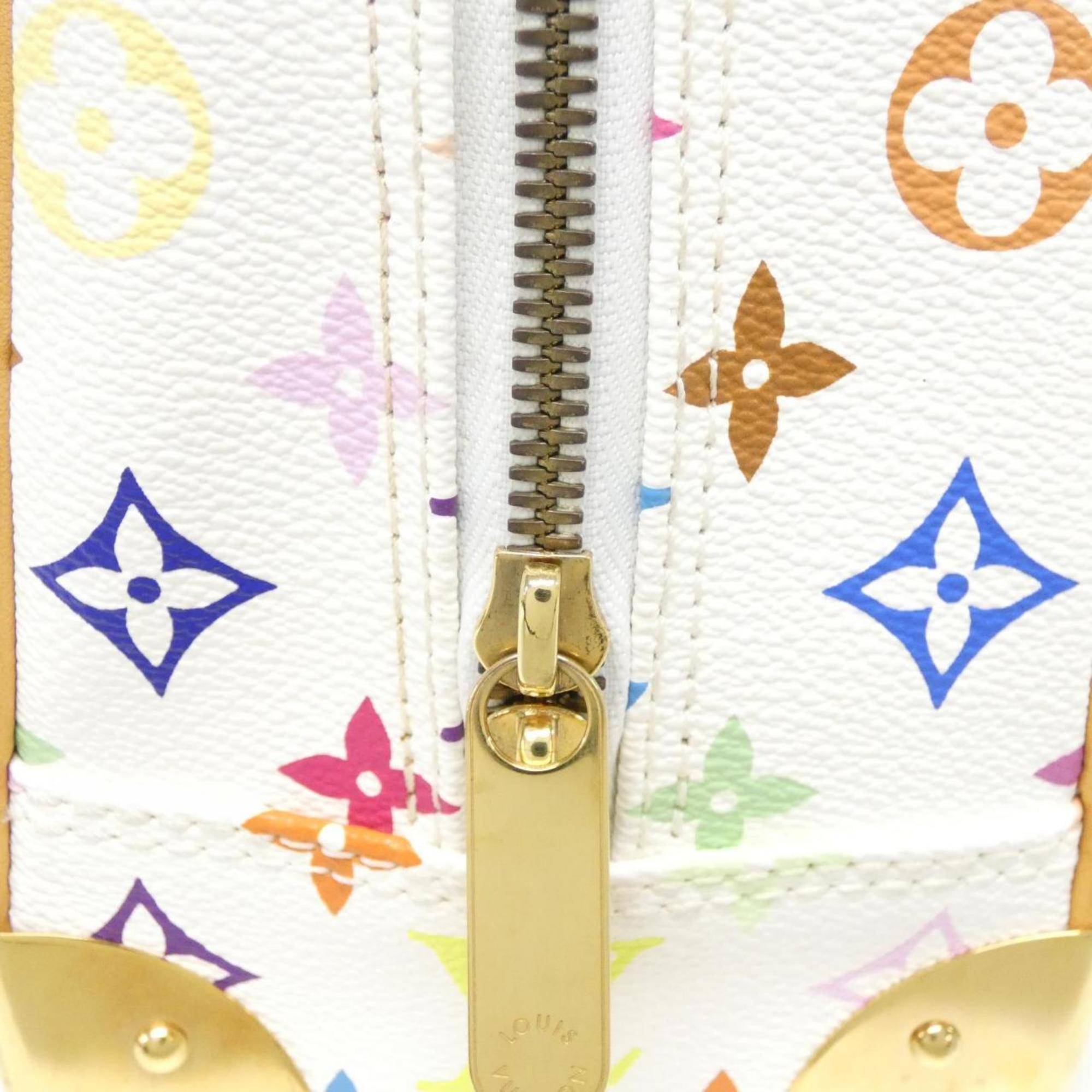 Louis Vuitton White Coated Canvas Handbag