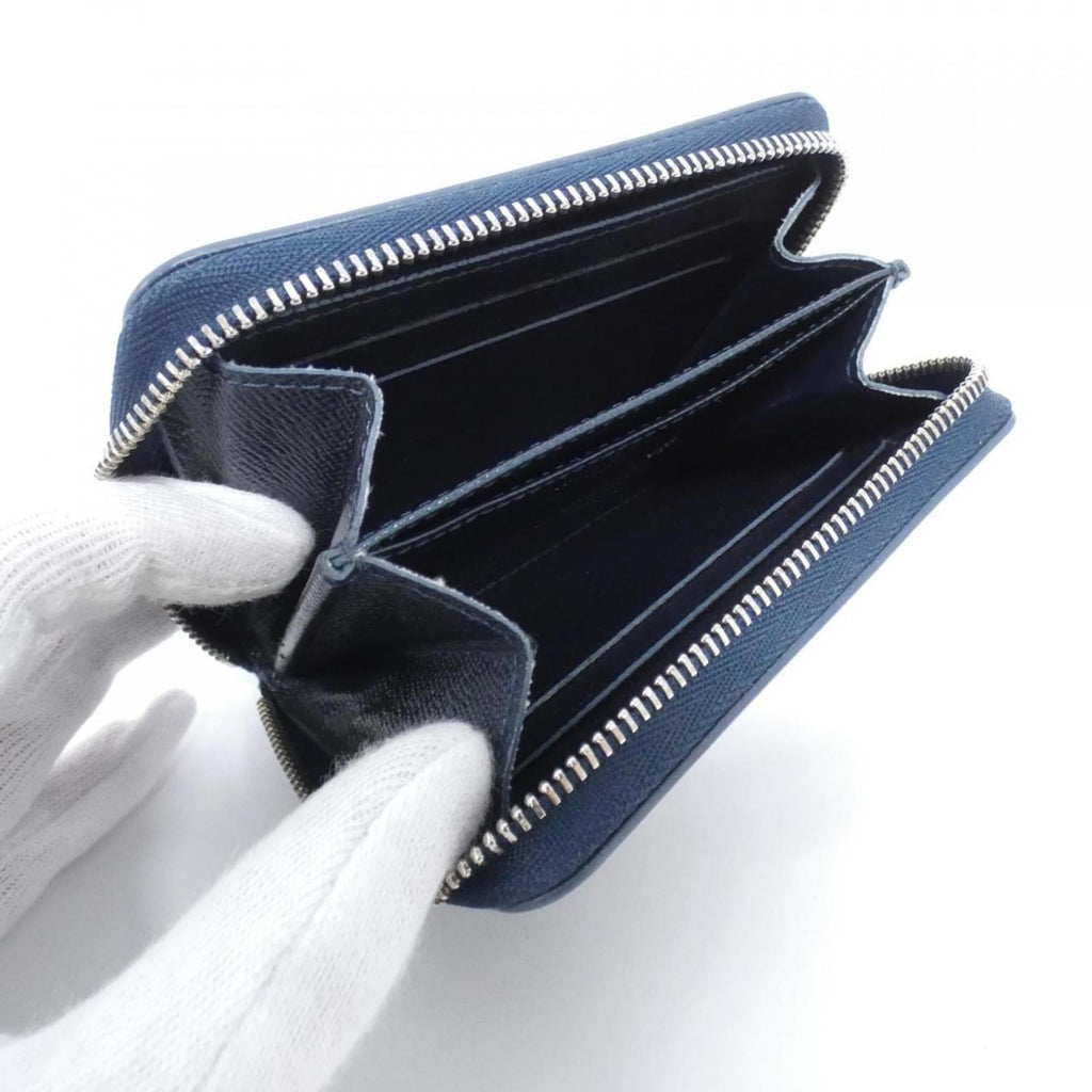 Louis Vuitton Blue Leather Coin Purse/Coin Case