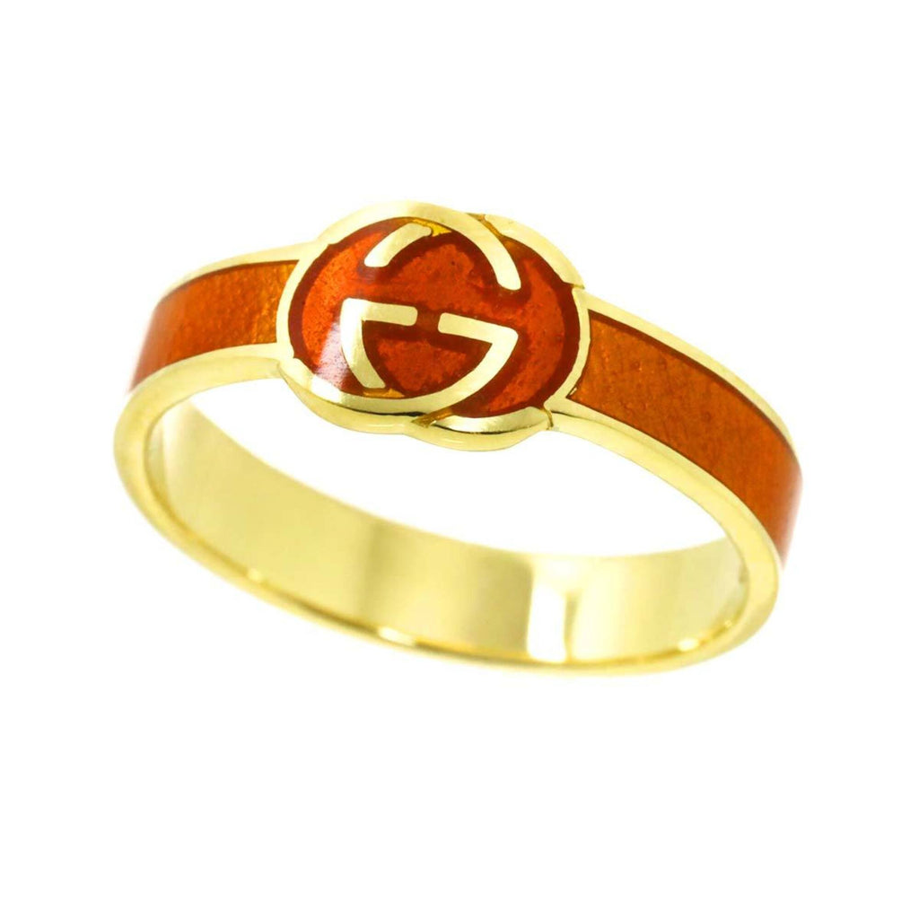 Gucci Yellow Gold (18K) Enamel Band Ring (Pre-Owned)