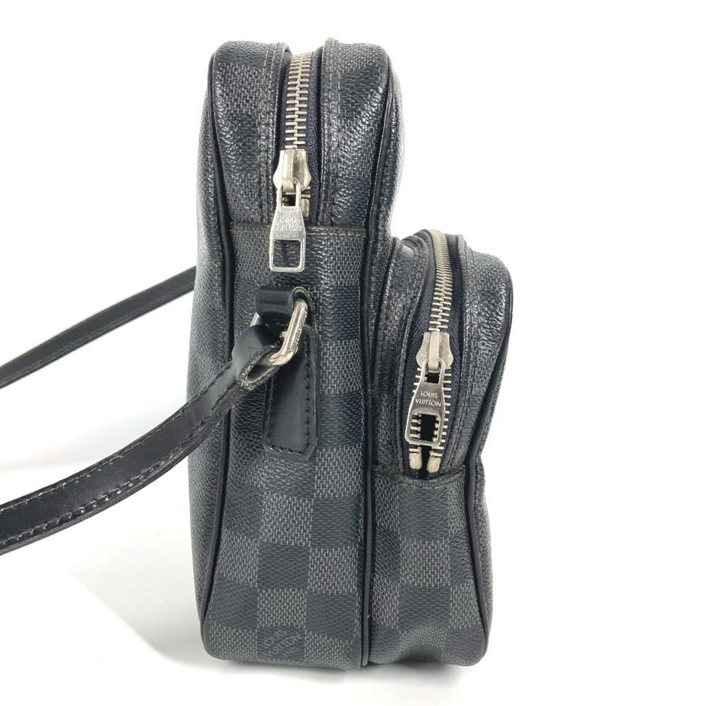 Louis Vuitton Black Damier Graphite Damier Graphite Pochette Shoulder Bag