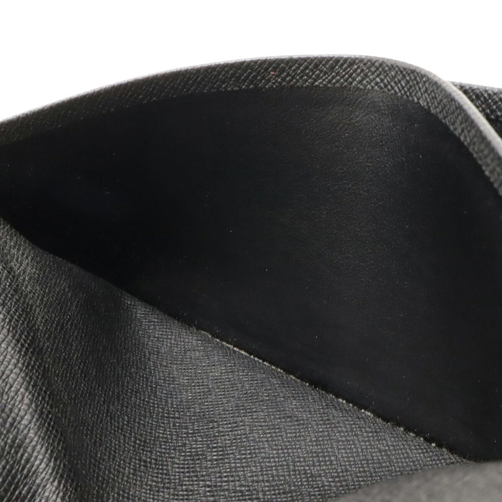 Louis Vuitton Ardoise Black Taiga Leather Leather Long Wallet