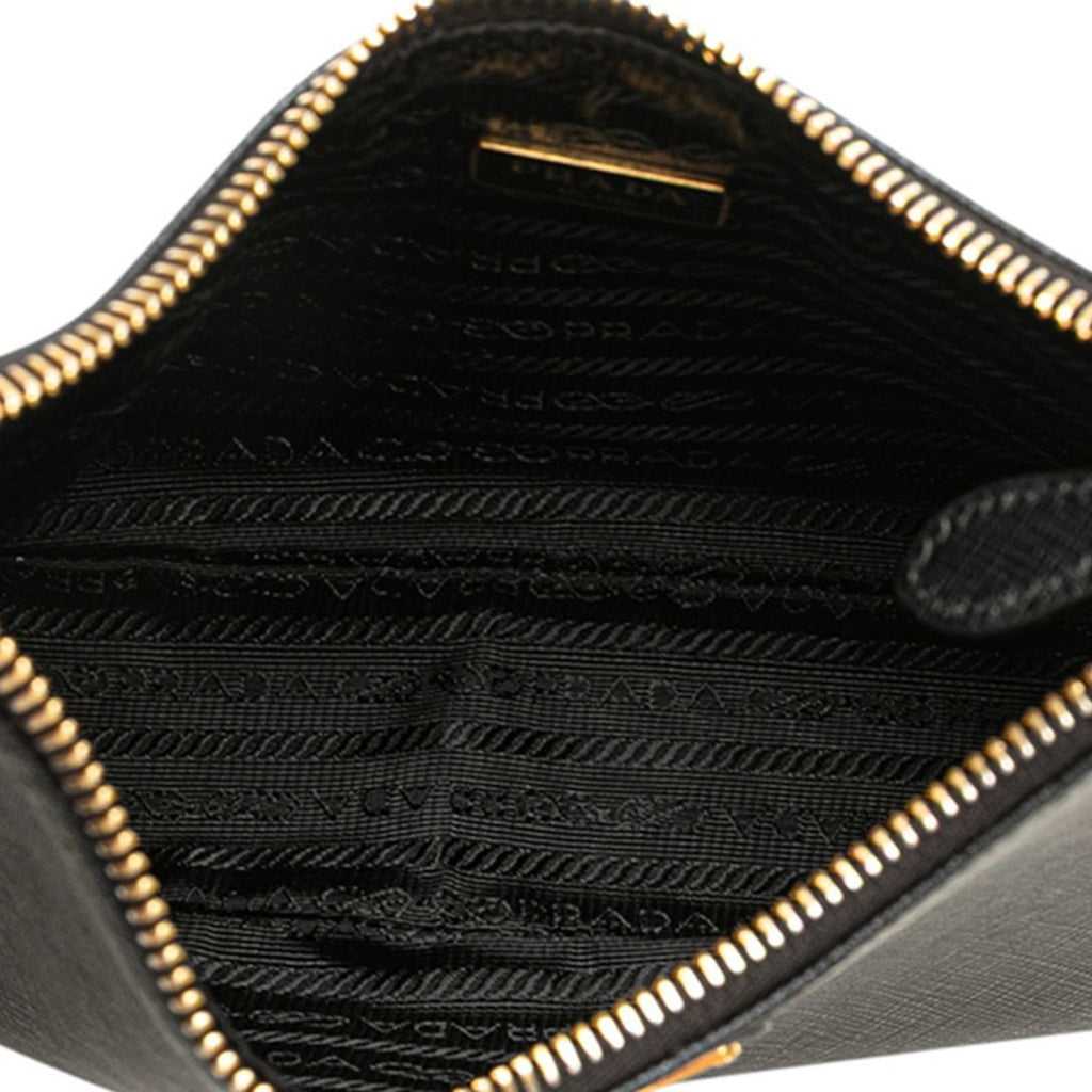 Prada Black Leather Shoulder Bag