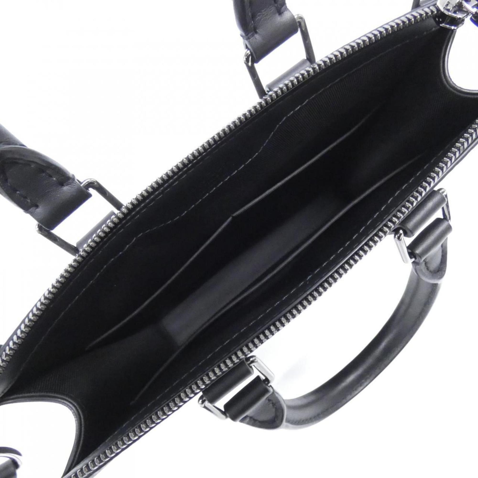 Louis Vuitton Black Coated Canvas Handbag