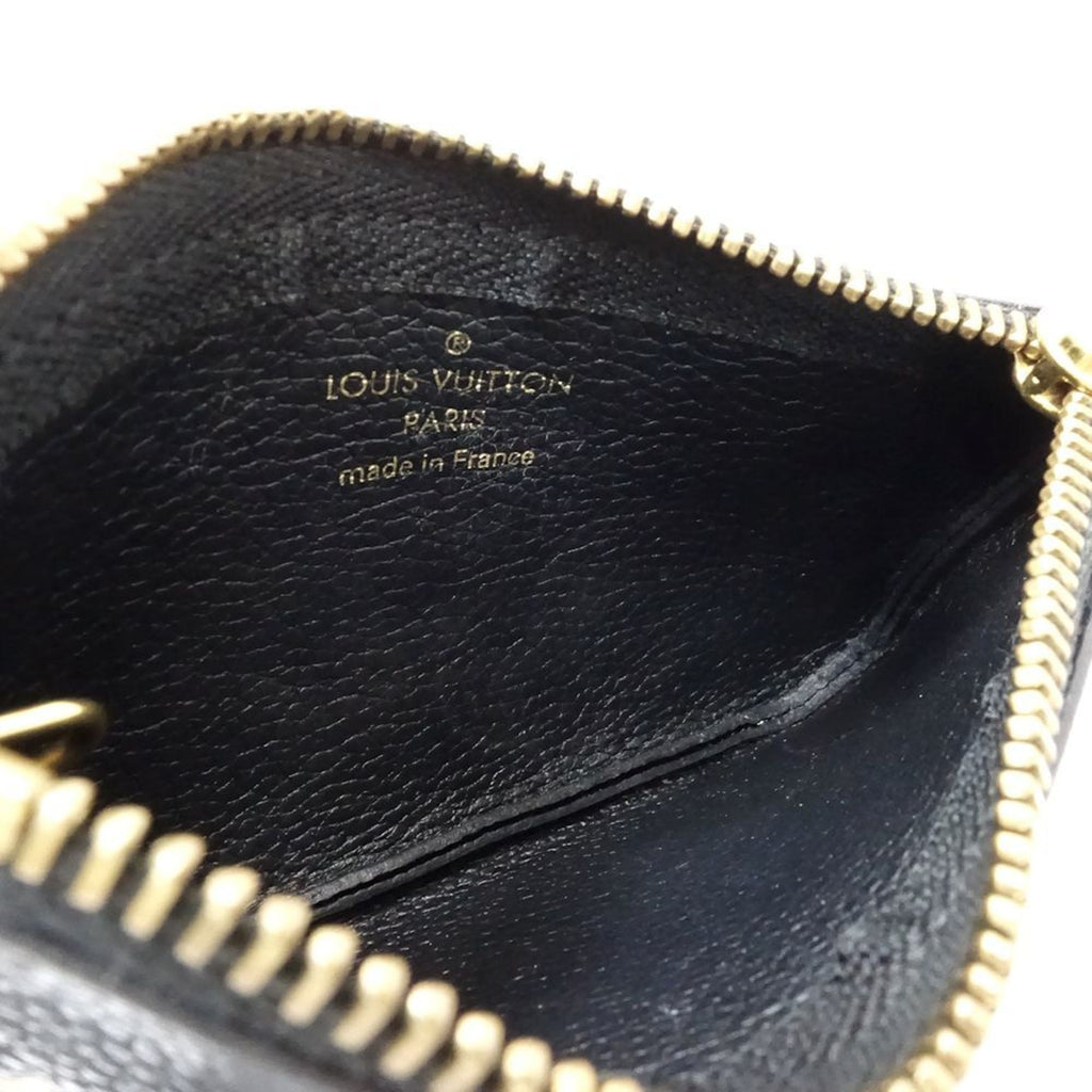 Louis Vuitton Monogram Empreinte Beige Black Leather Coin Purse/Coin Case