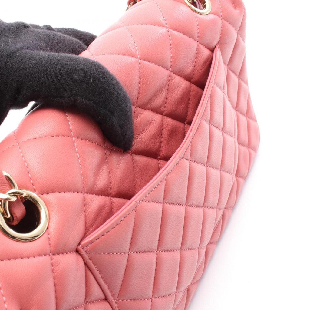 Chanel Pink Leather Handbag Shoulder Bag