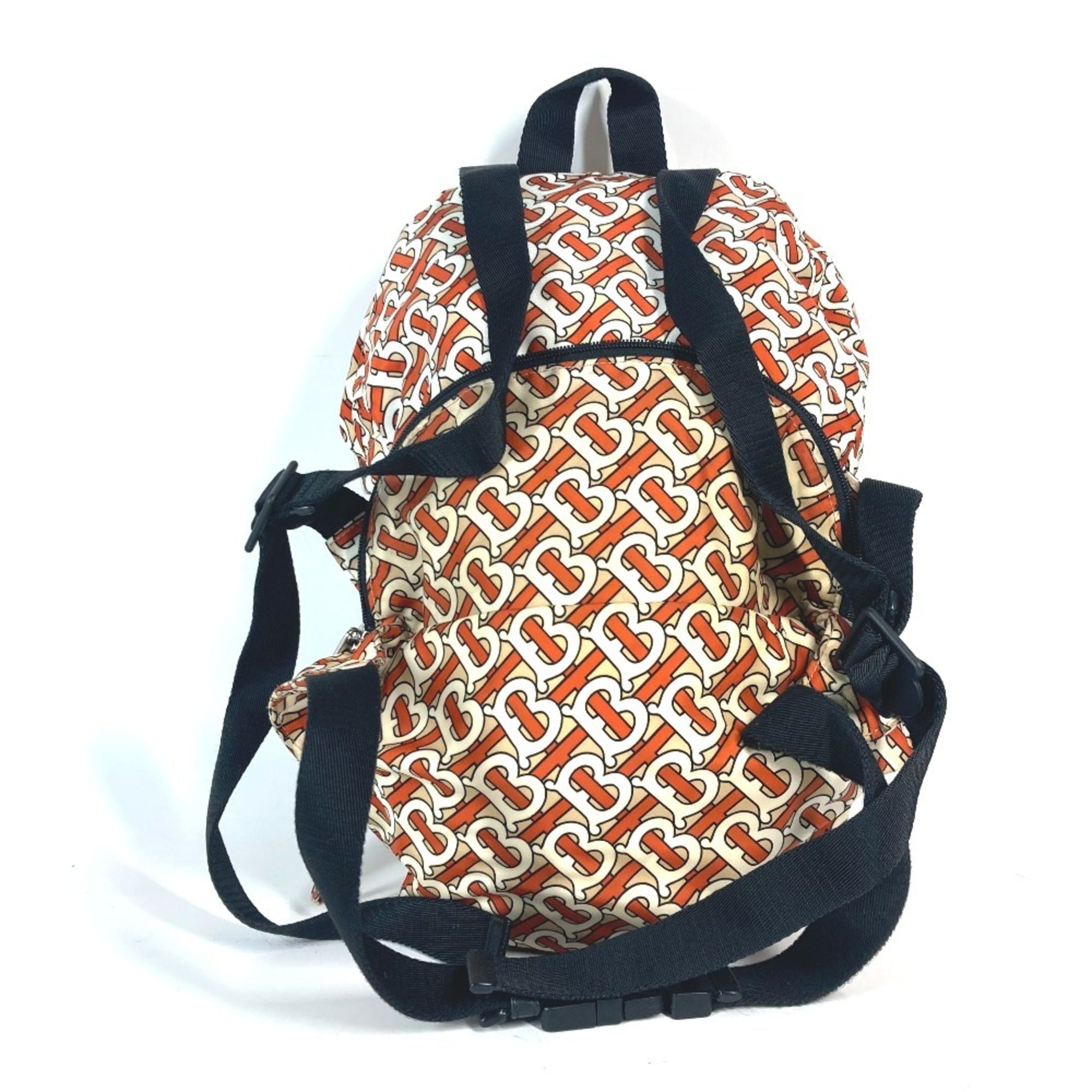 Burberry Orange White Nylon Fanny Pack Sling Bag
