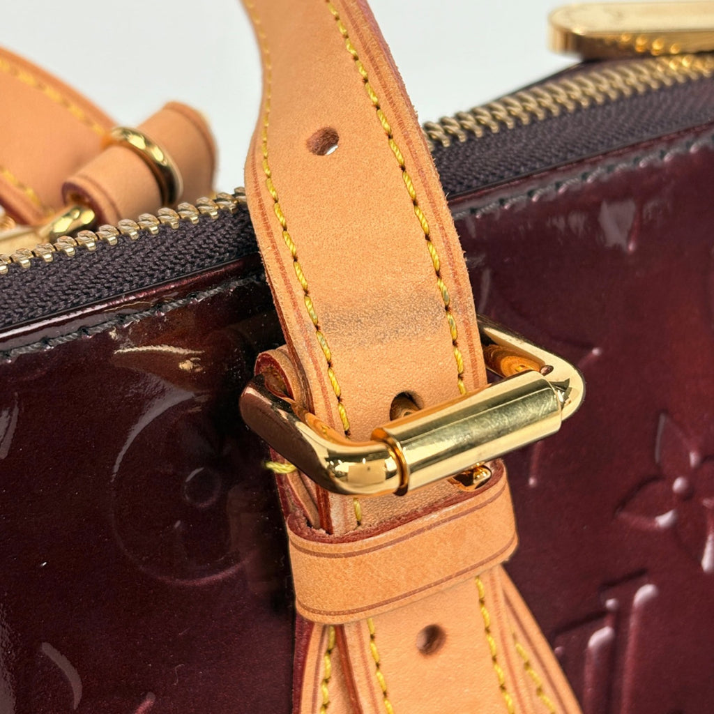 Louis Vuitton Amarante Monogram Vernis Handbag Shoulder Bag