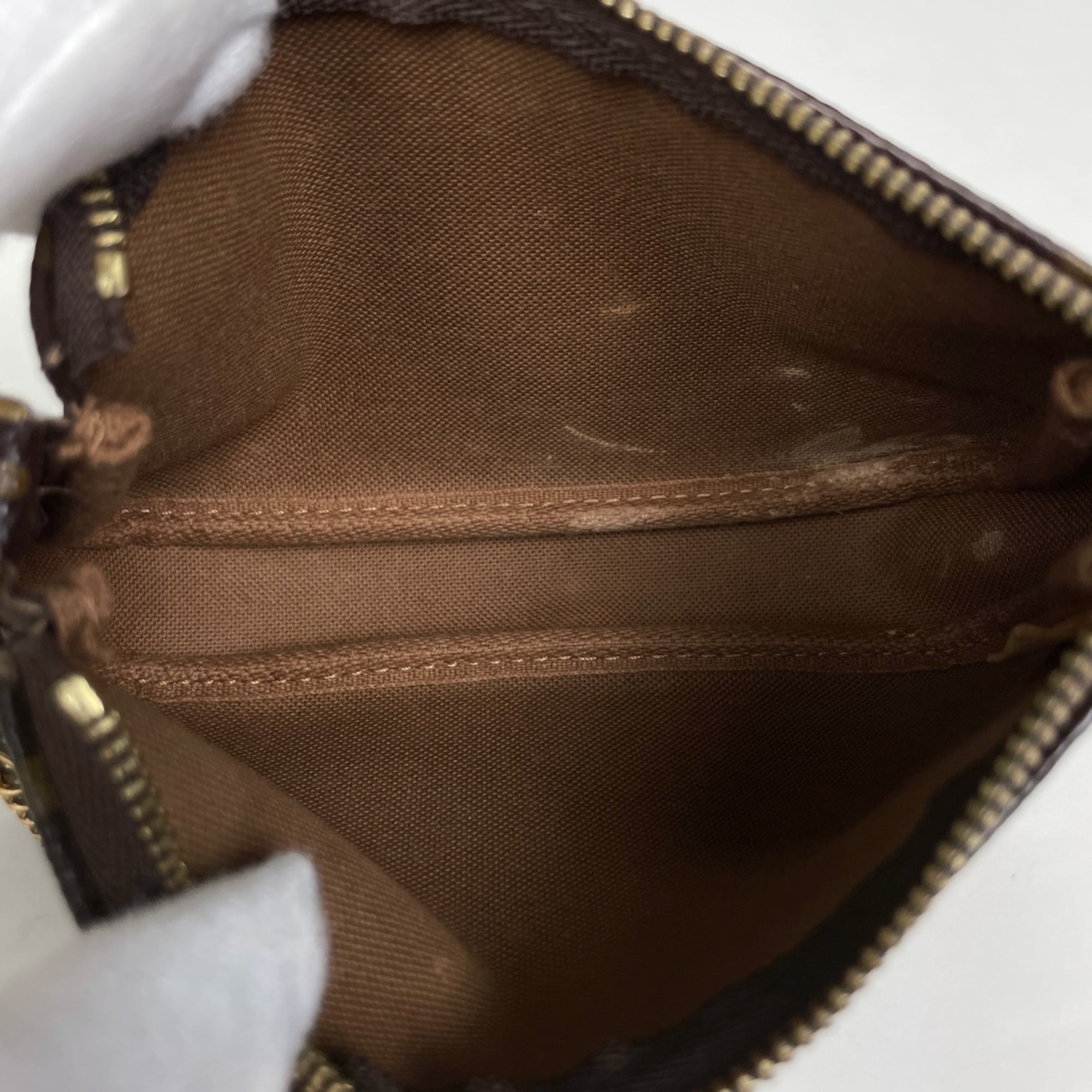 Louis Vuitton Brown Monogram Pochette Pouch