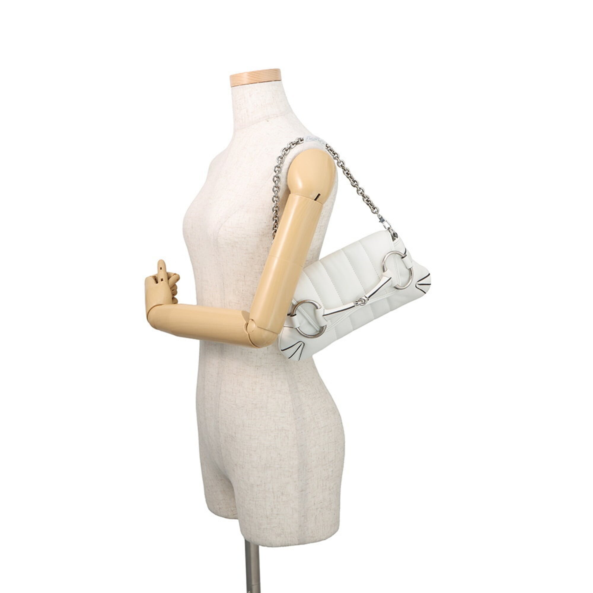 Gucci White Leather Handbag (Pre-Owned)