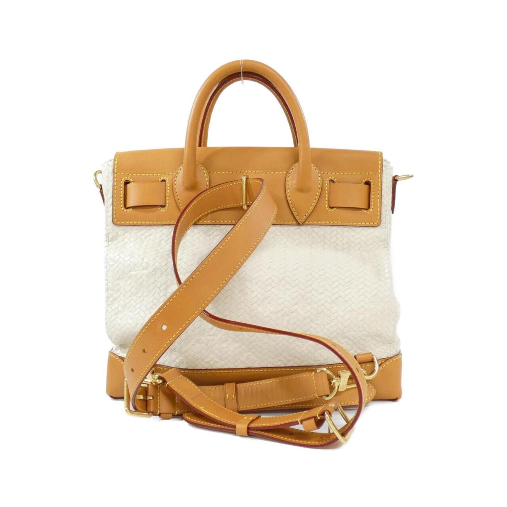 Louis Vuitton Off-White Leather Handbag
