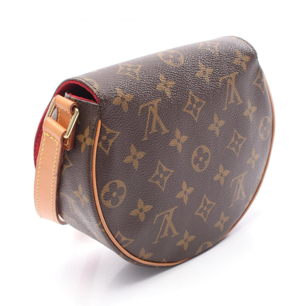Louis Vuitton Brown Coated Canvas Leather Shoulder Bag