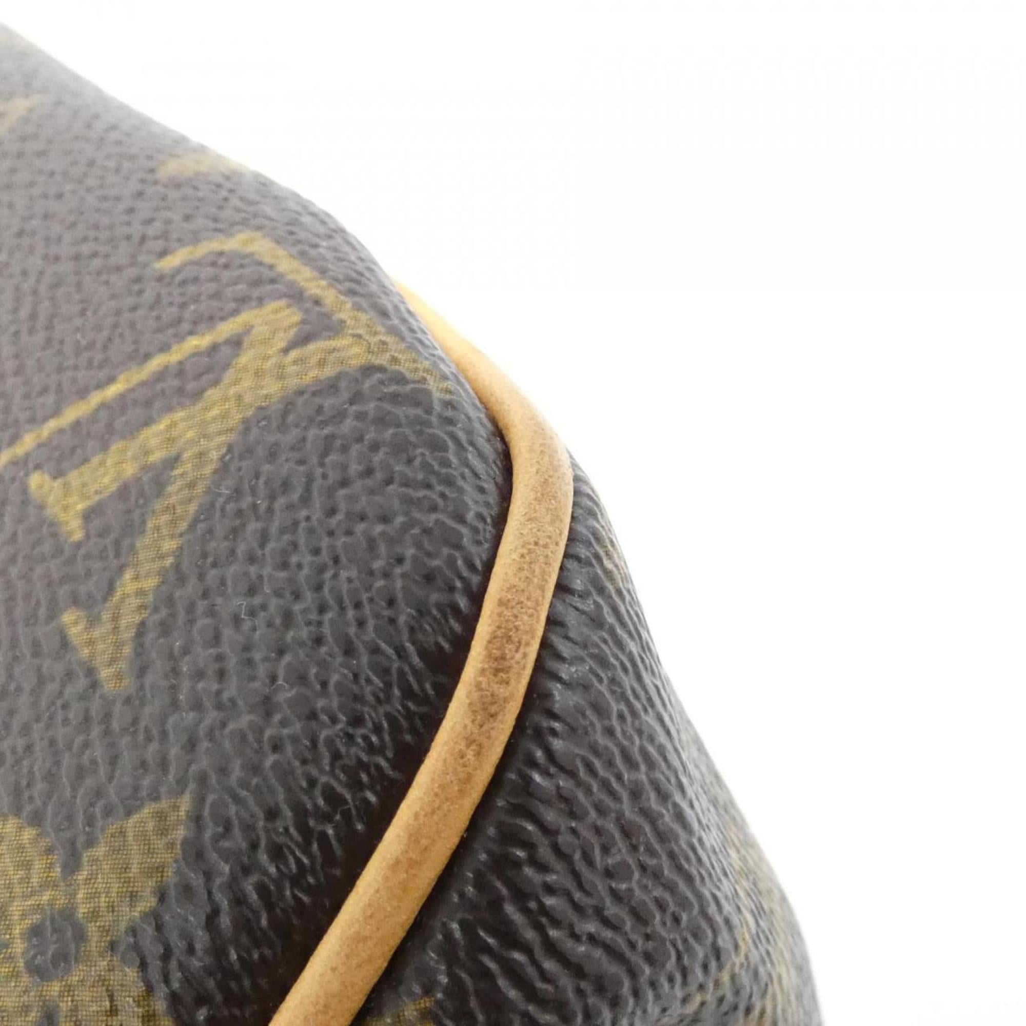 Louis Vuitton Marron Coated Canvas Handbag