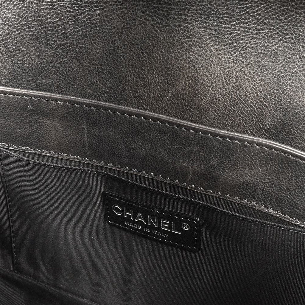 Chanel Black Leather Shoulder Bag