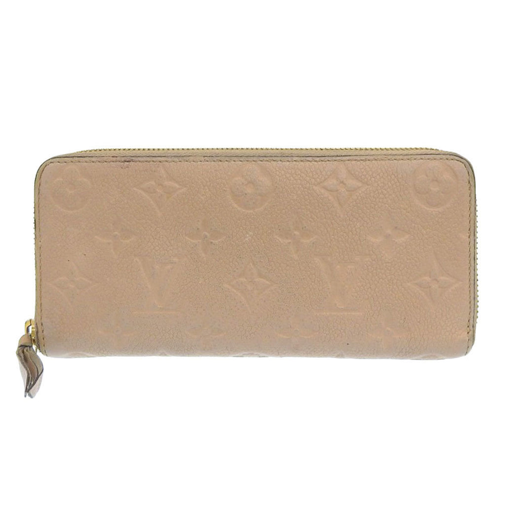 Louis Vuitton Monogram Empreinte Beige Dune Leather Long Wallet