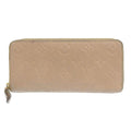 Louis Vuitton Monogram Empreinte Beige Dune Leather Long Wallet