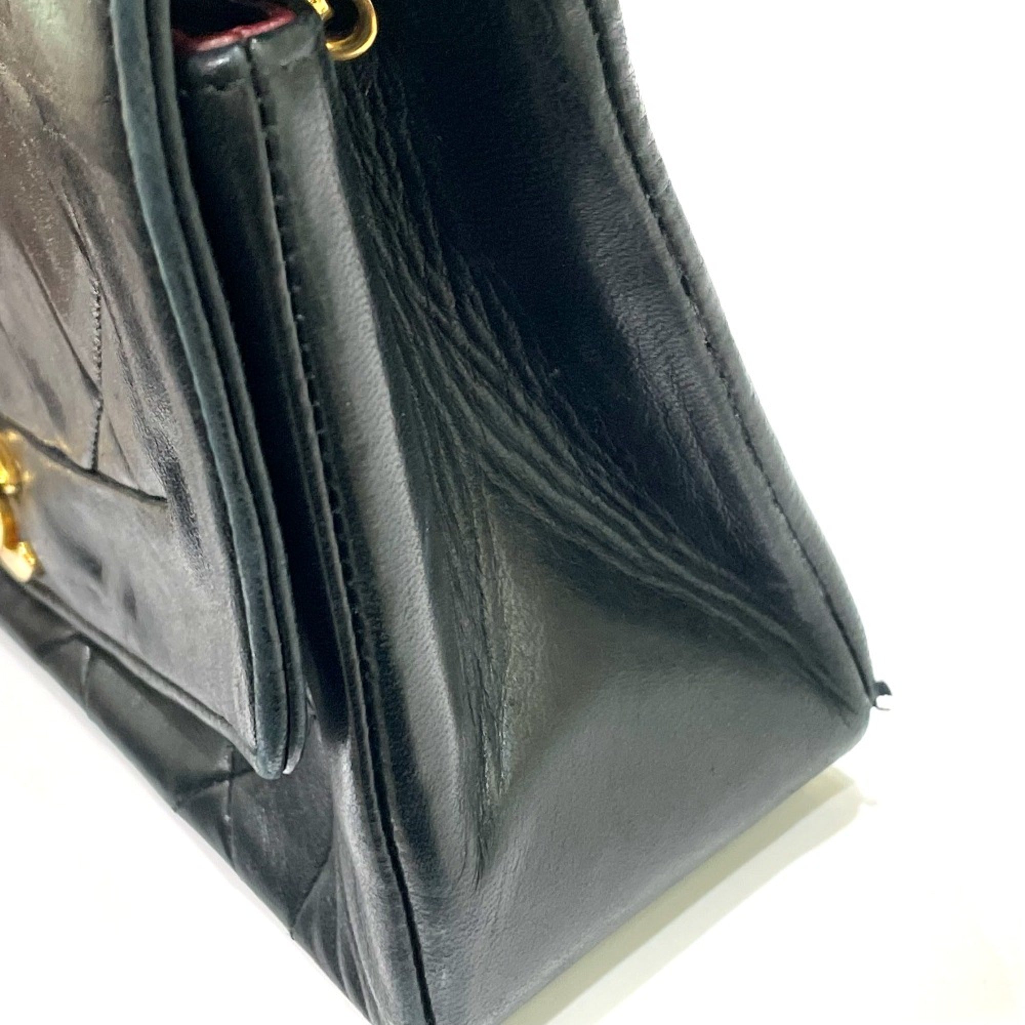 Chanel Black Leather Shoulder Bag