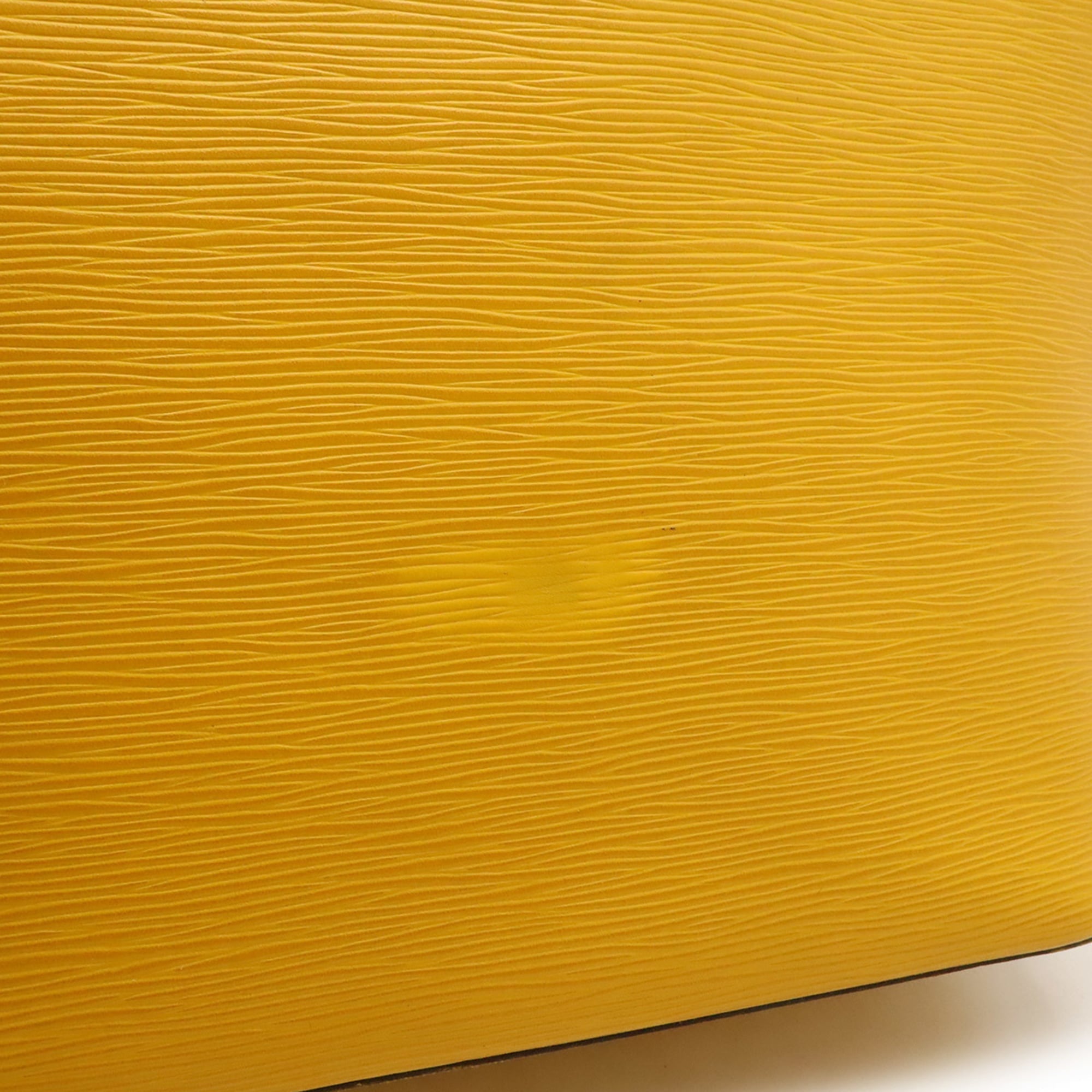 Louis Vuitton Mimosa Yellow Epi Leather Pouch Shoulder Bag Tote Bag