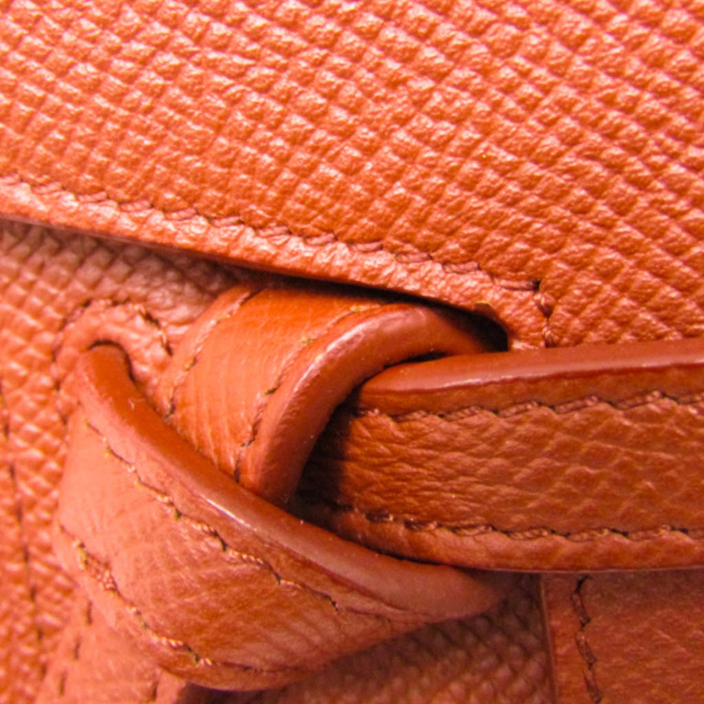 Celine Belt Bag Textured Leather Red Leather Handbag