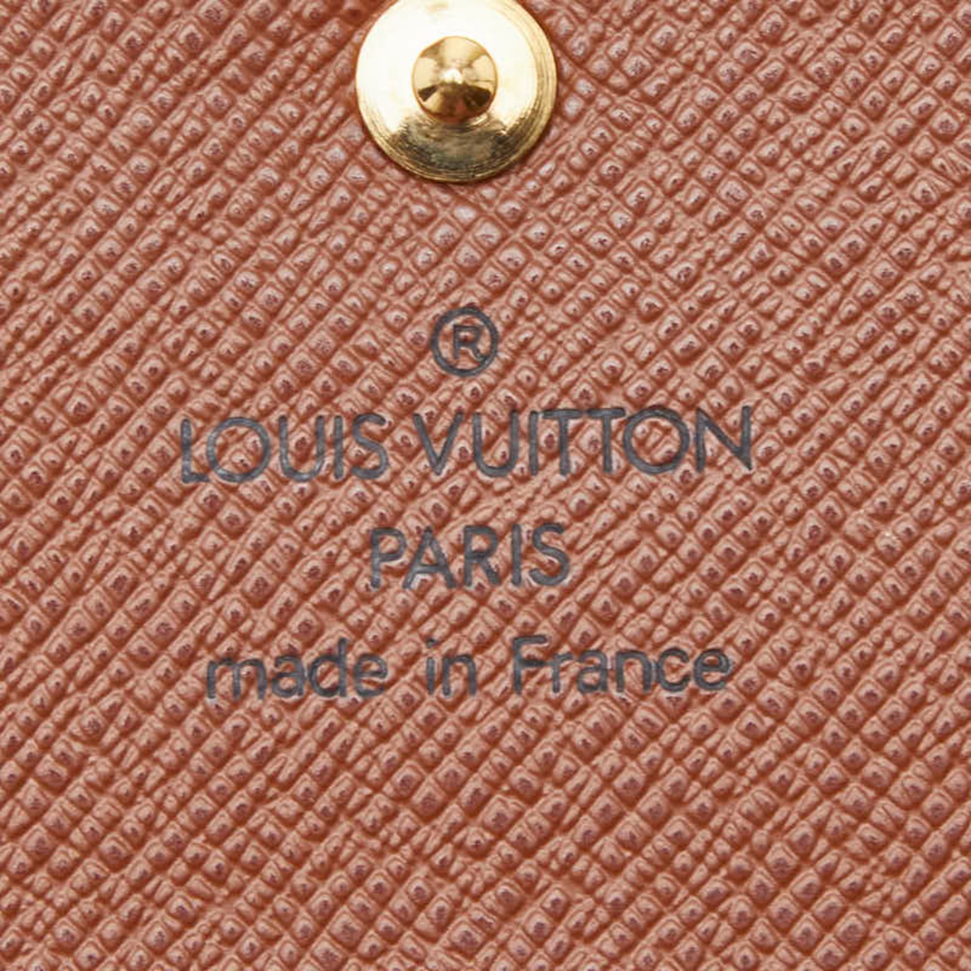 Louis Vuitton Monogram Brown Leather Pvc Wallet