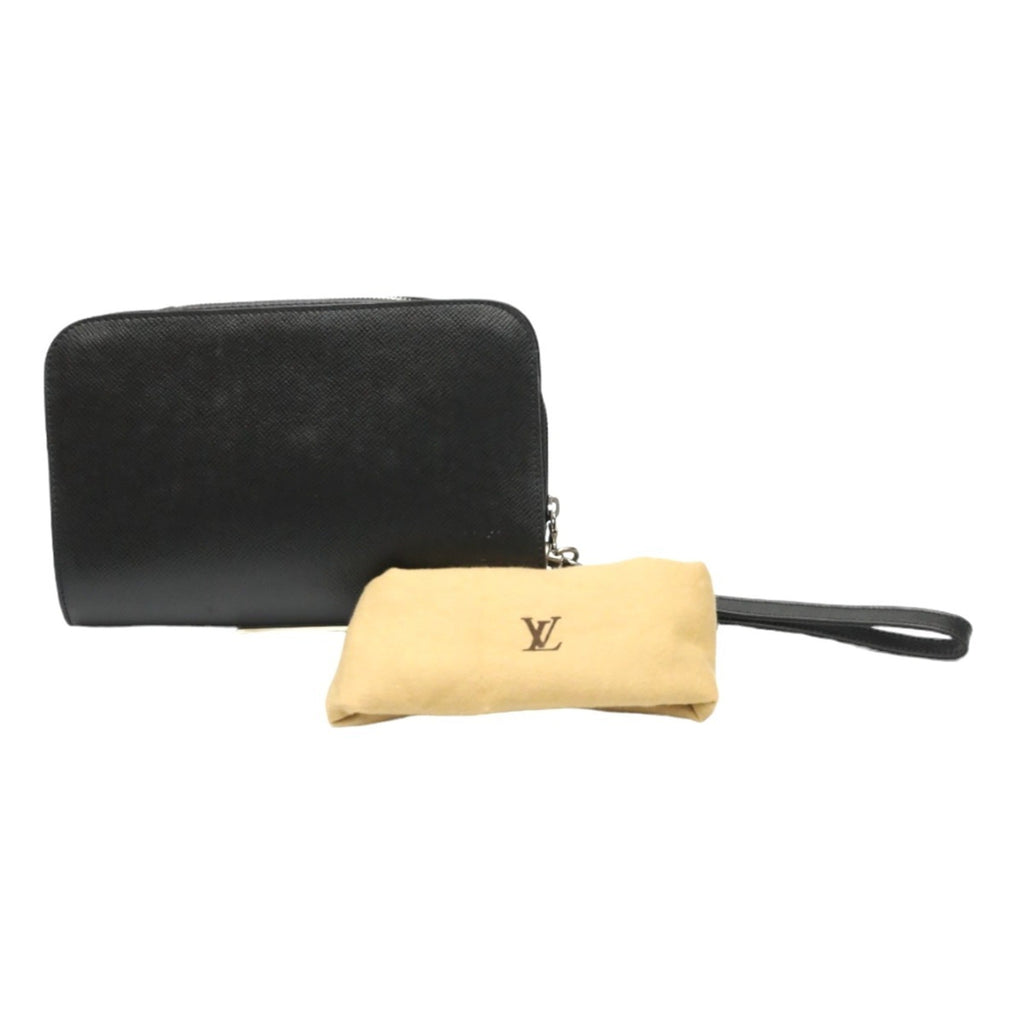 Louis Vuitton Taiga Ardoise Black Taiga Leather Handbag