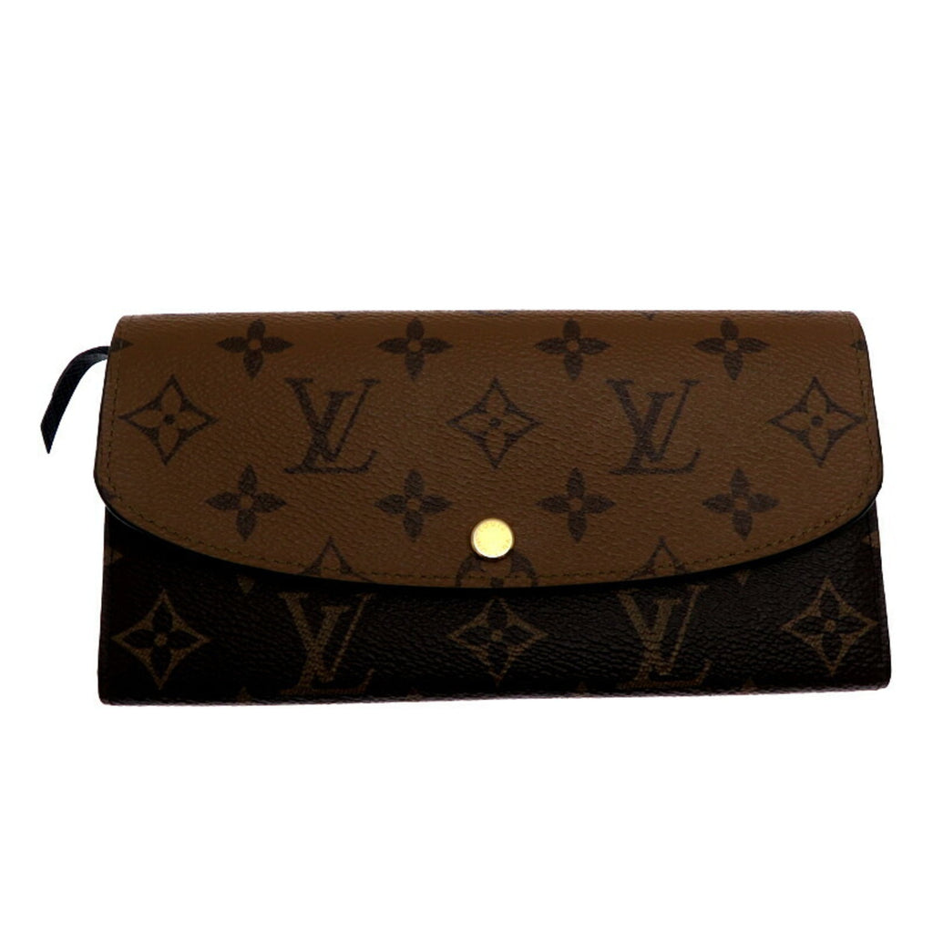 Louis Vuitton Brown Monogram Reverse Long Wallet (Tri-Fold)