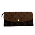 Louis Vuitton Brown Monogram Reverse Long Wallet (Tri-Fold)