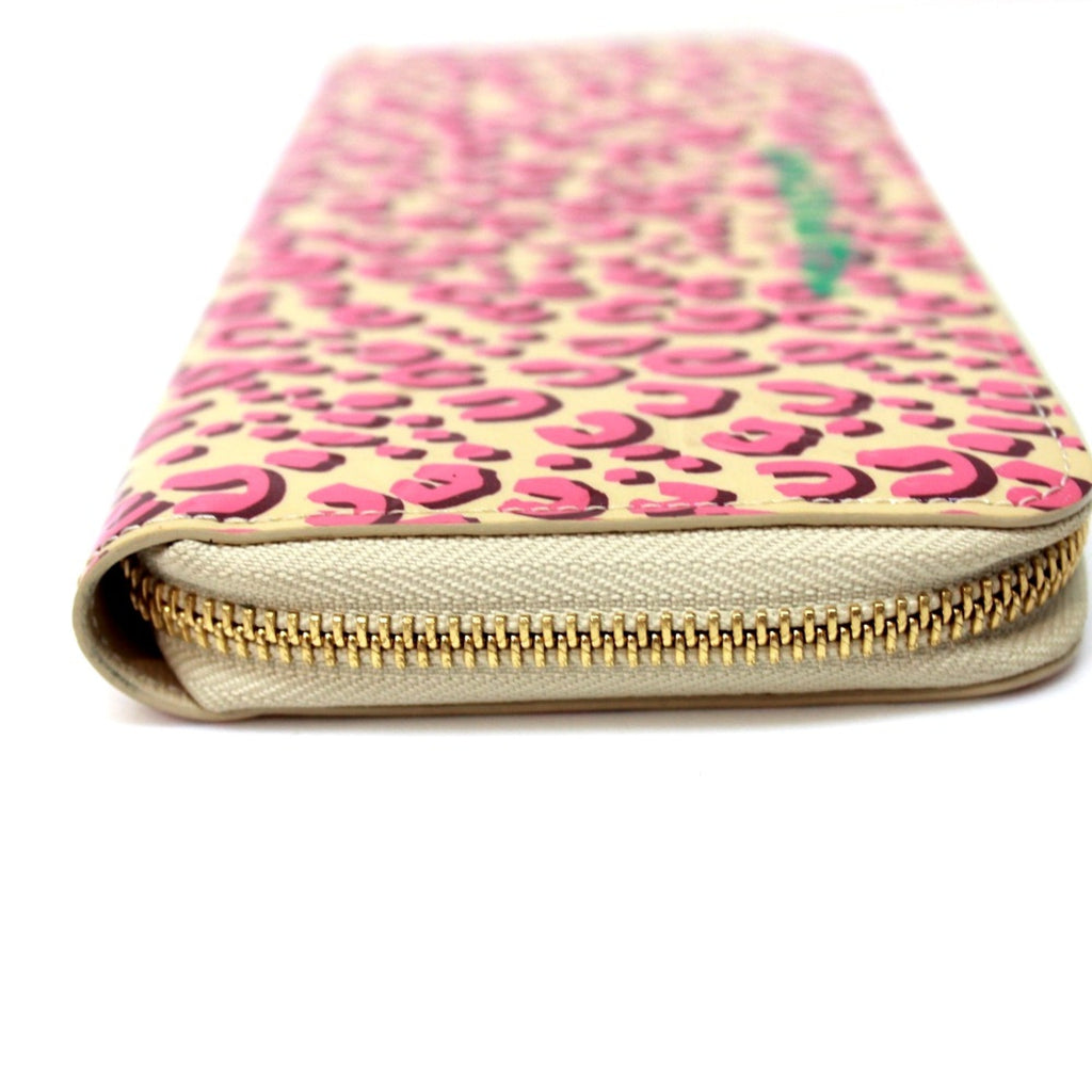 Louis Vuitton Pink Leather Long Wallet