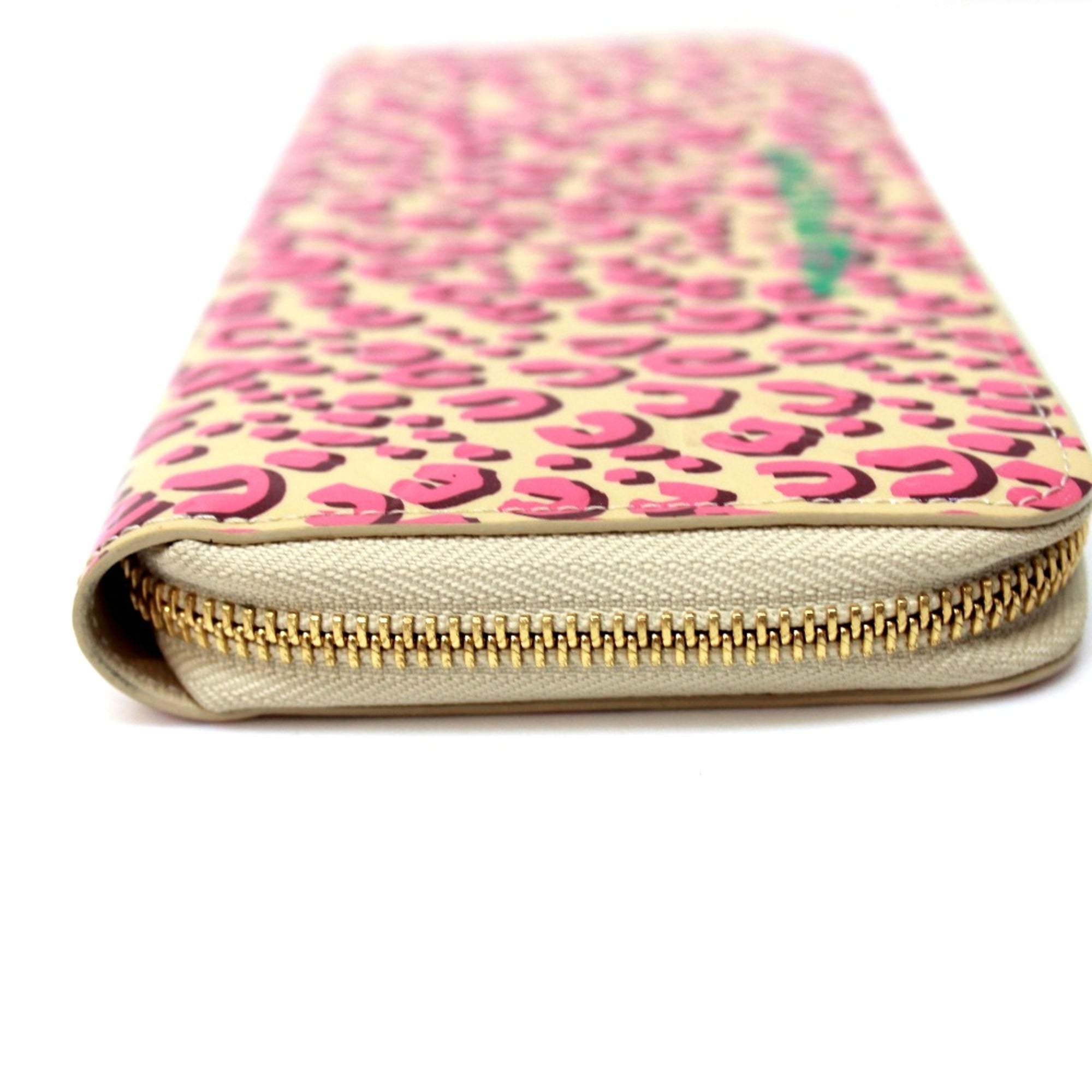 Louis Vuitton Pink Leather Long Wallet