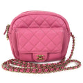 Chanel Pink Leather Shoulder Bag