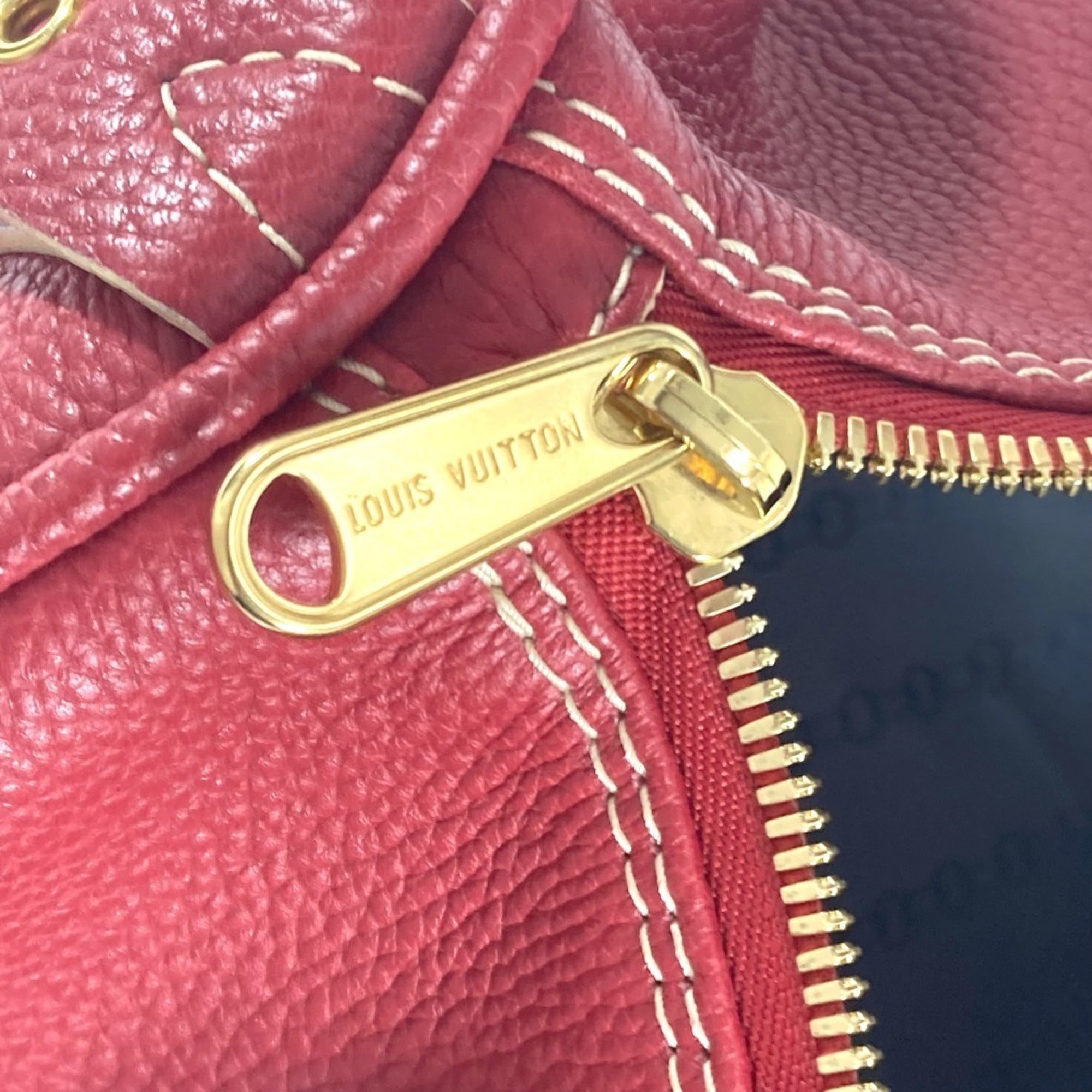 Louis Vuitton Epi Castilian Red Red Color Epi Leather Boston Bag Handbag