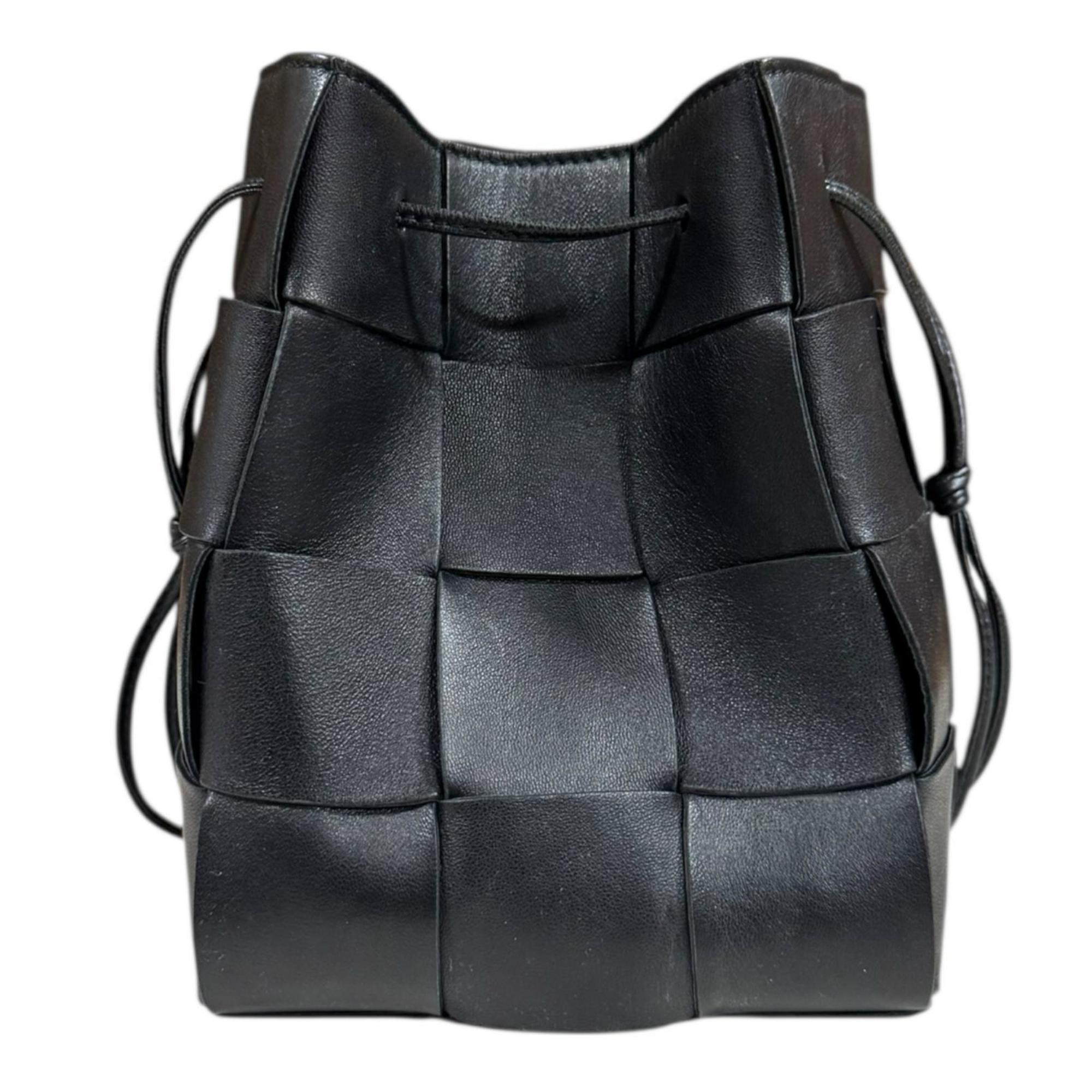Bottega Veneta Black Leather Shoulder Bag