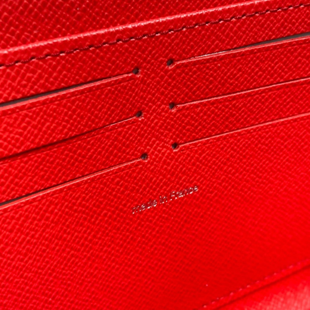 Louis Vuitton Red Color Rouge White Epi Leather Coin Purse/Coin Case
